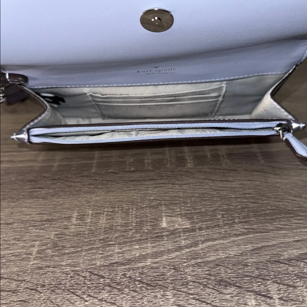 Kate Spade Metallic Lilac Wristlet NWOT - Picture 8 of 15